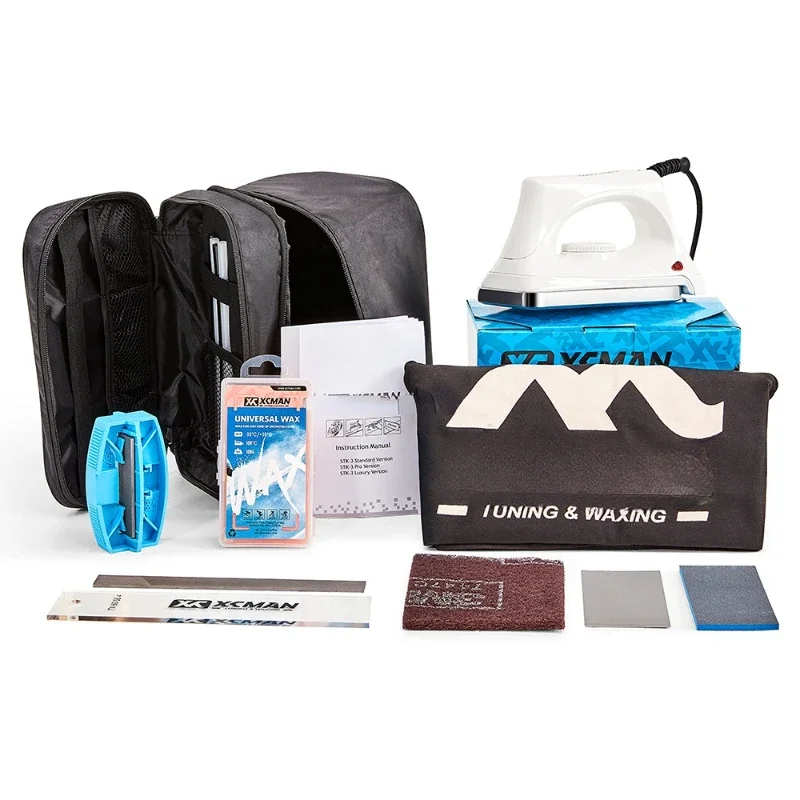 Hot sales Ski Snowboard Complete Waxing And Tuning Kit Stock Bag and stock Tools Pouch With Zipper With Waxing Iron