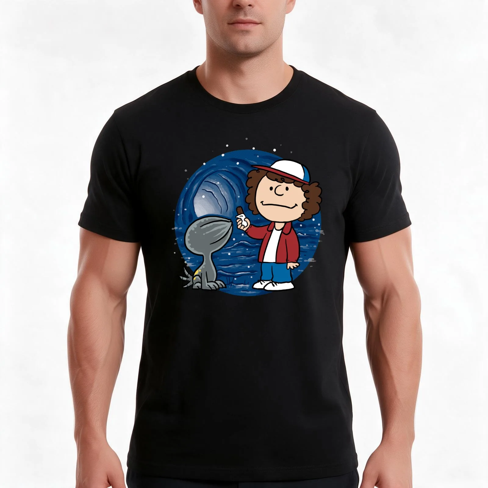 Stranger Pet T-Shirt, Summer Casual Cotton Tee, Oversized Streetwear Tops, Vintage Graphic Print, Loose Fit Short Sleeve