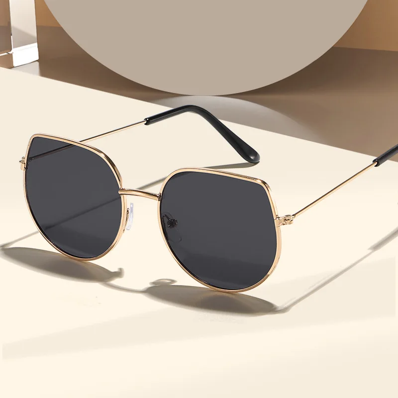 Cat Eye Sunglasses Men Vintage Metal Sunglasses for Women Luxury Brand Goggle Sun Glasses Ladies Sun Glasses for Female Male ﻿