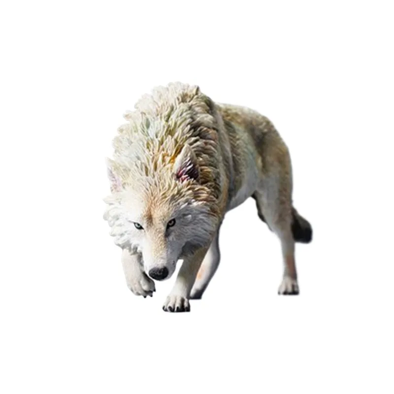 Resin handicrafts North American gray wolf, simulated ferocious animal tide play figure ornament gift collection model