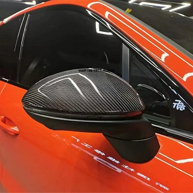 Carbon Fiber Rear View Side Mirror Covers Fit for Cayenne 958.2 18-22Replacement/Paste 2PCS