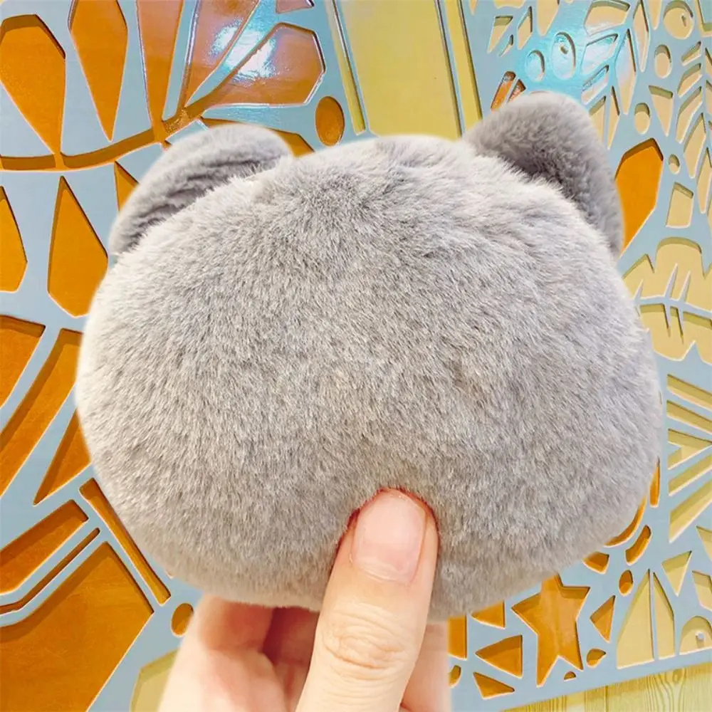 Soft Animal Cat Plush Coin Purse Plush Ball Korean Style Mini Cat Handbag Storage Bag Bag Pendant Cartoon Change Pouch Girl