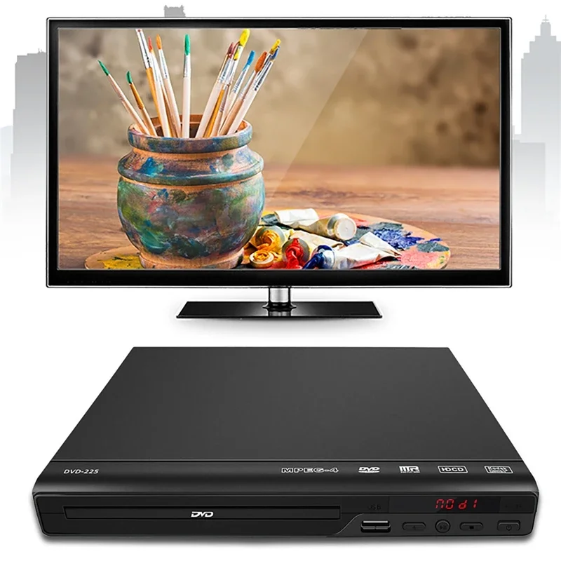 Multi Region Full HD 1080P Home DVD Player Multimedia Digital TV Disc Player Support DVD CD MP3 MP4 RW VCD Home Theatre System