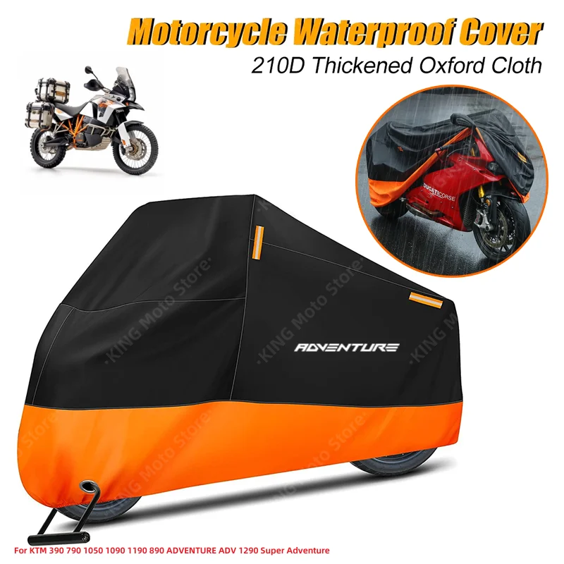 

KTM Cover Waterproof For KTM 390 790 1050 1090 1190 890 ADVENTURE ADV 1290 Super Adventure Motorcycle Dust Rain Cover