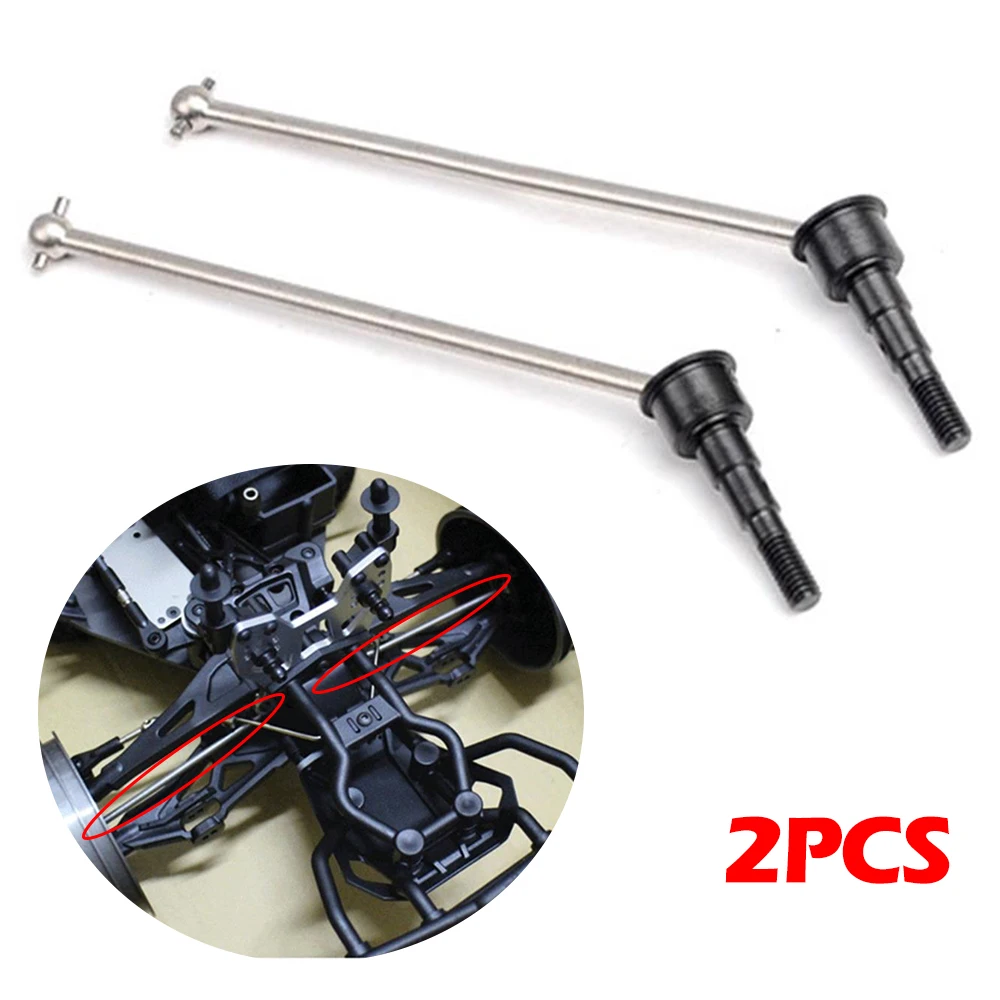 

2pcs Metal Front Drive Shaft CVD 11216 for RC Car HOBAO 10SC TT MINI ST Upgrade Parts Accessories