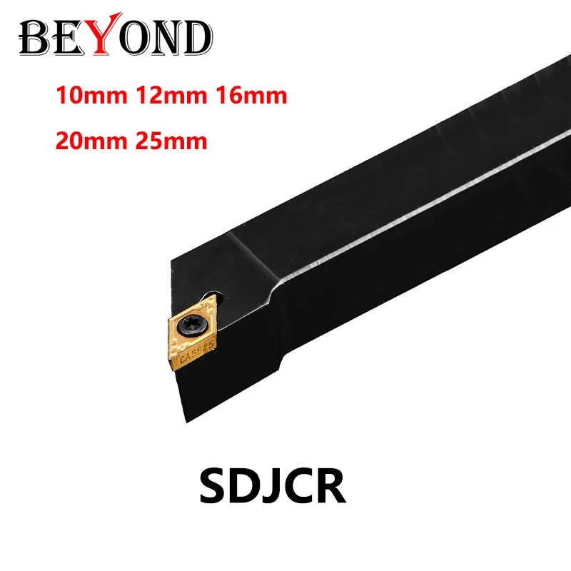 

BEYOND SDJCR SDJCR1212H07 SDJCR1010H07 SDJCR1616H07 Lathe Tools CNC External Turning Tool Holder Carbide Inserts DCMT