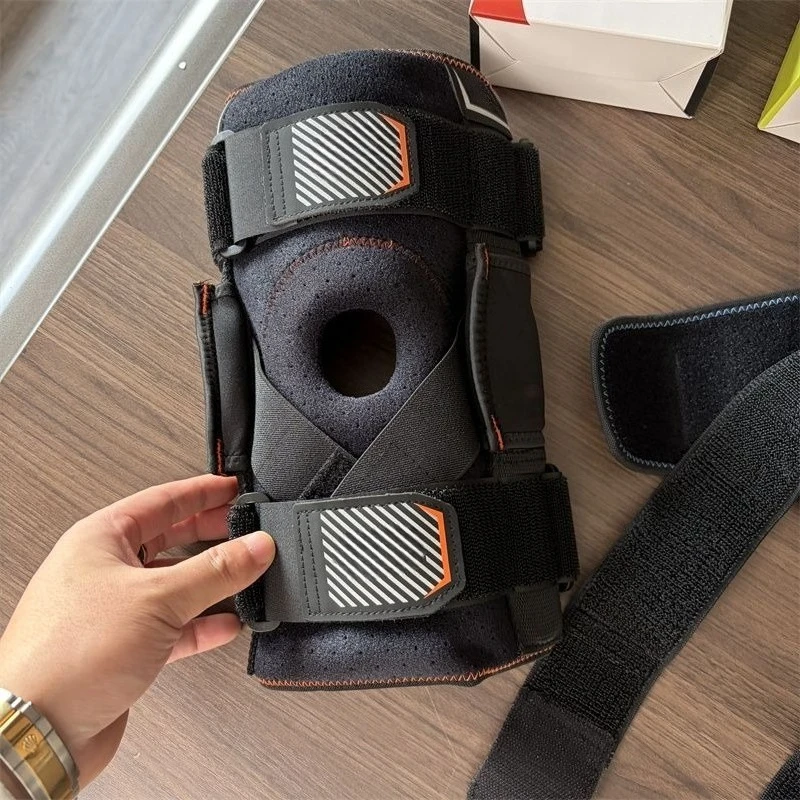 Rubber Aluminum Alloy Bracket Knee Pad Meniscus Fixation Resistance Device Strong Support Wear-resistant Breathable Sweat-icking