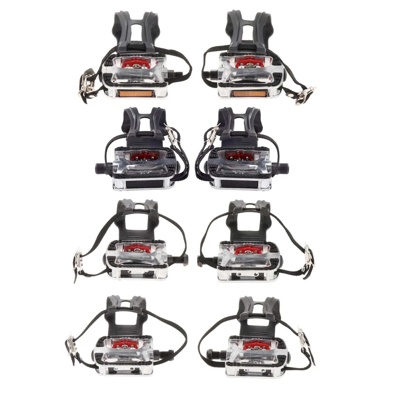 

Bike Pedals Toe Cages Platform Pedal Indoor Stationary Pedal Non for Home Gym Indoor Stationary Bike Outdoor Bicycles Cycling