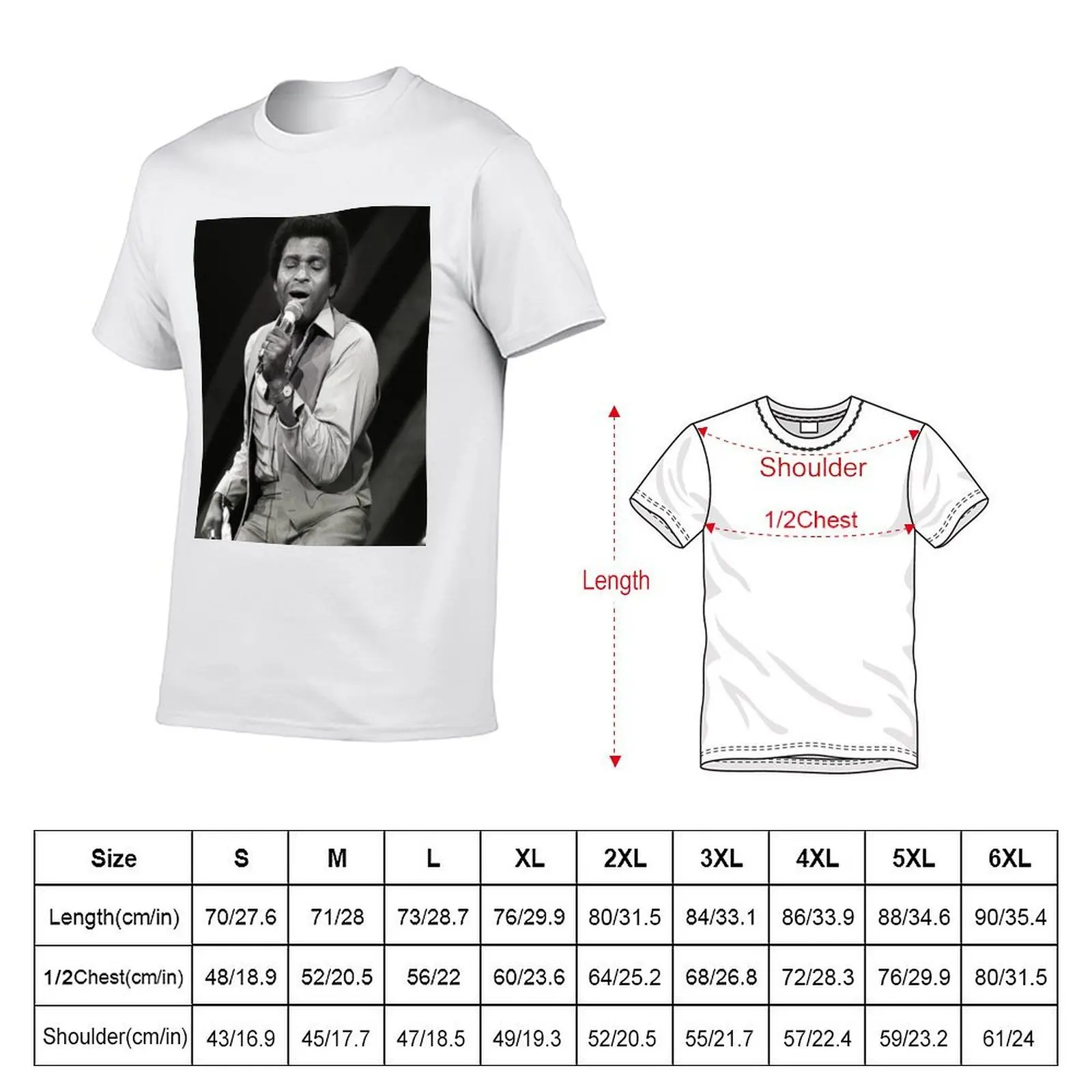 Charley Pride classic T-Shirt new edition topping Men's clothing