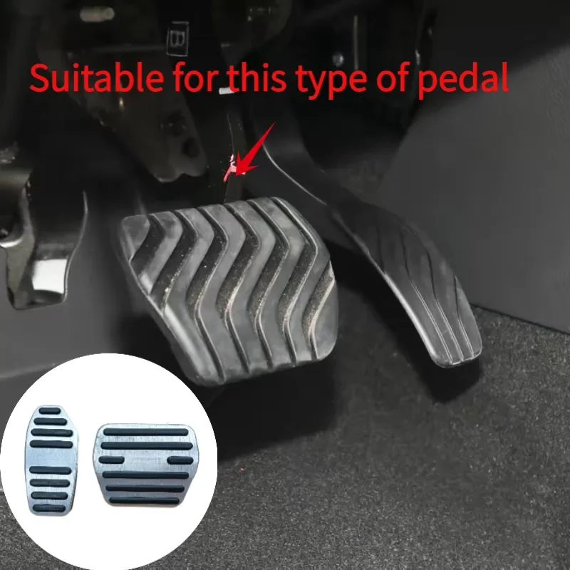 Car Accelerator Pedal Brake Pedal Cover Pad For Nissan Serena e-POWER C27 C28 Aluminum Alloy Case Non-Slip Auto Interior Styling