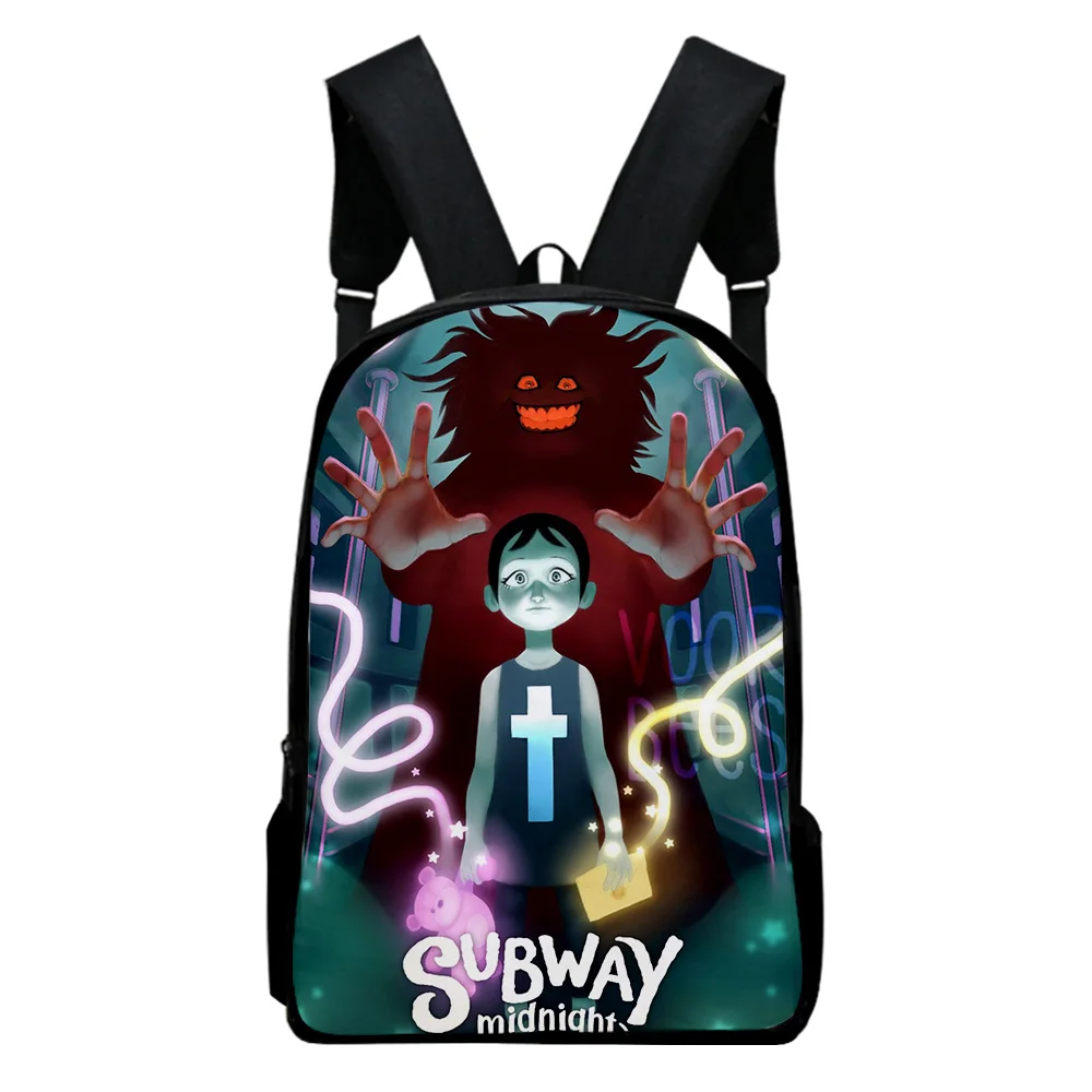 Subway Midnight Game Backpack School Bag Adult Kids Bags 2023 Casual Style Daypack Harajuku Bags