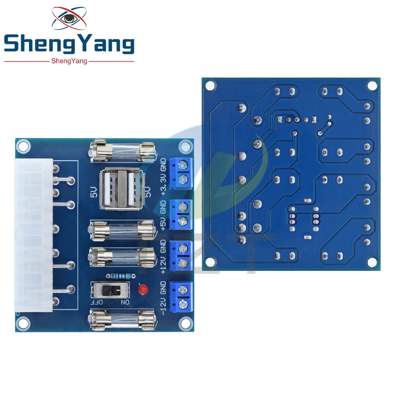 TZT HU-M28W Desktop PC Power ATX Transfer Board Power Adapter Supply Test Module Power Supply Circuit Outlet Module