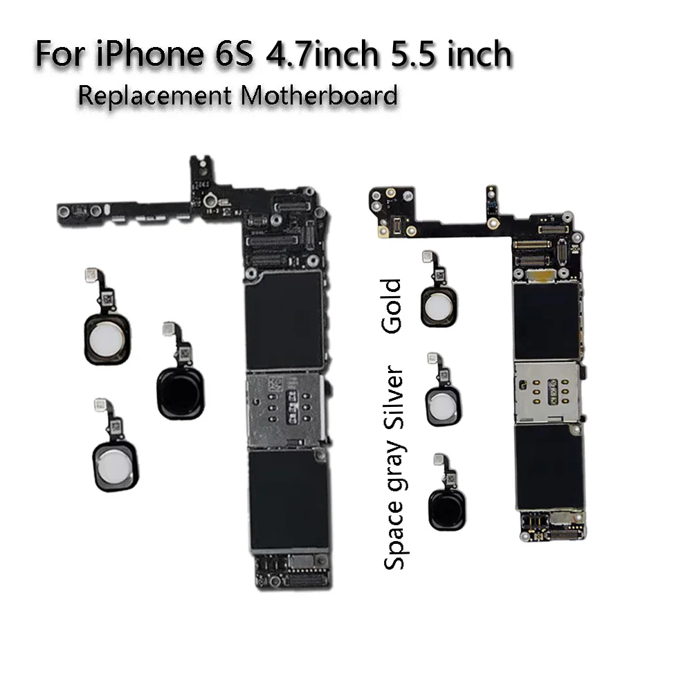 Placa base para iPhone, placa lógica desbloqueada para iPhone 6s de 4.4 pulgadas, 6s Plus de 5.5 pulgadas, con o sin Touch ID