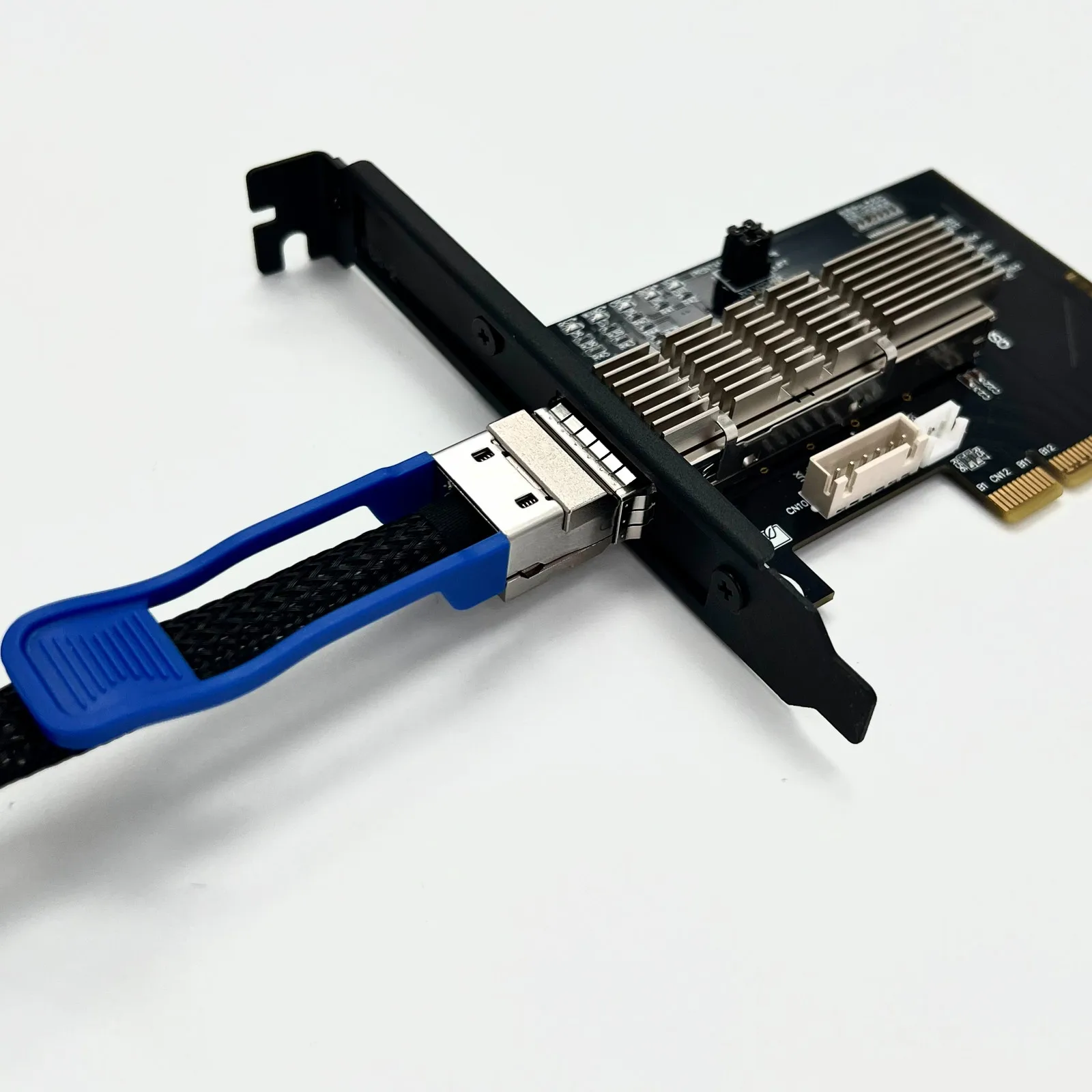 ADT QSFP-DD High Speed Cable 50CM 100CM 150CM 400Gbps PCIe x8 To QSFP-DD To PCI-E 16X Adapter Card Support Gen3 QSFP+ For Server