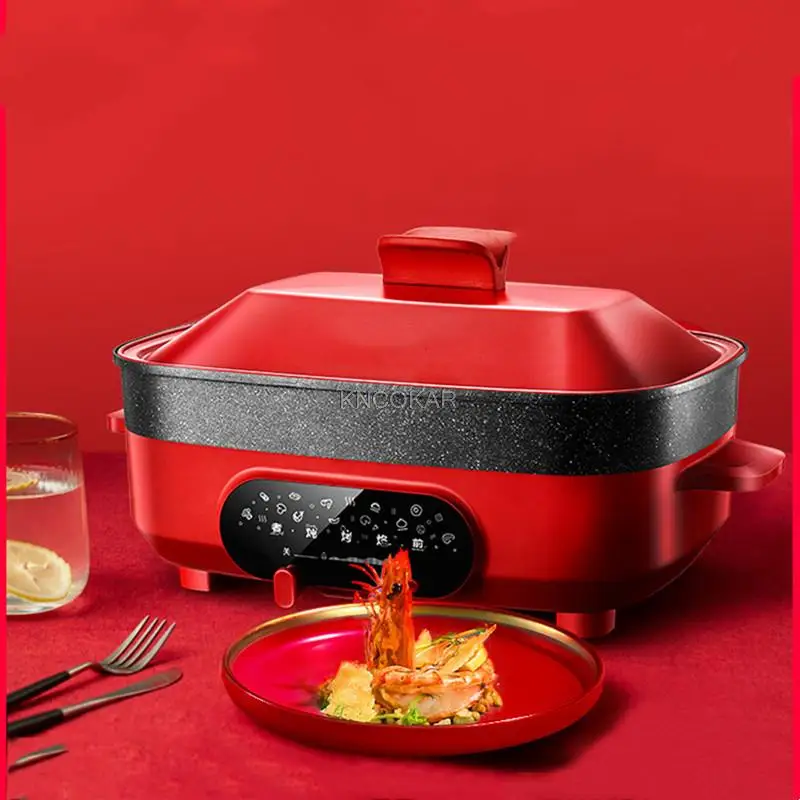 

Многофункциональная кастрюля Wok Star, 5,5 л, горячая кастрюля Redmond, кастрюля для барбекю, мультиварка, большая емкость, бытовая рисоварка, кухонный помощник