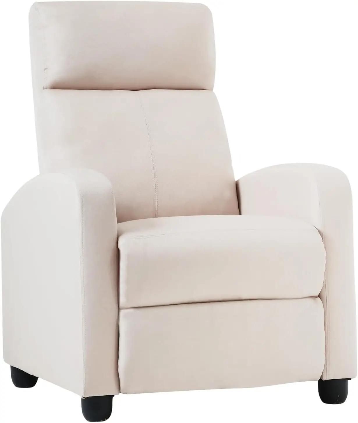 FDW Recliner Chair Home Theater Seating Reclining Sofa Push Back Recliner with Lumbar Support and Fabric Padded Seat