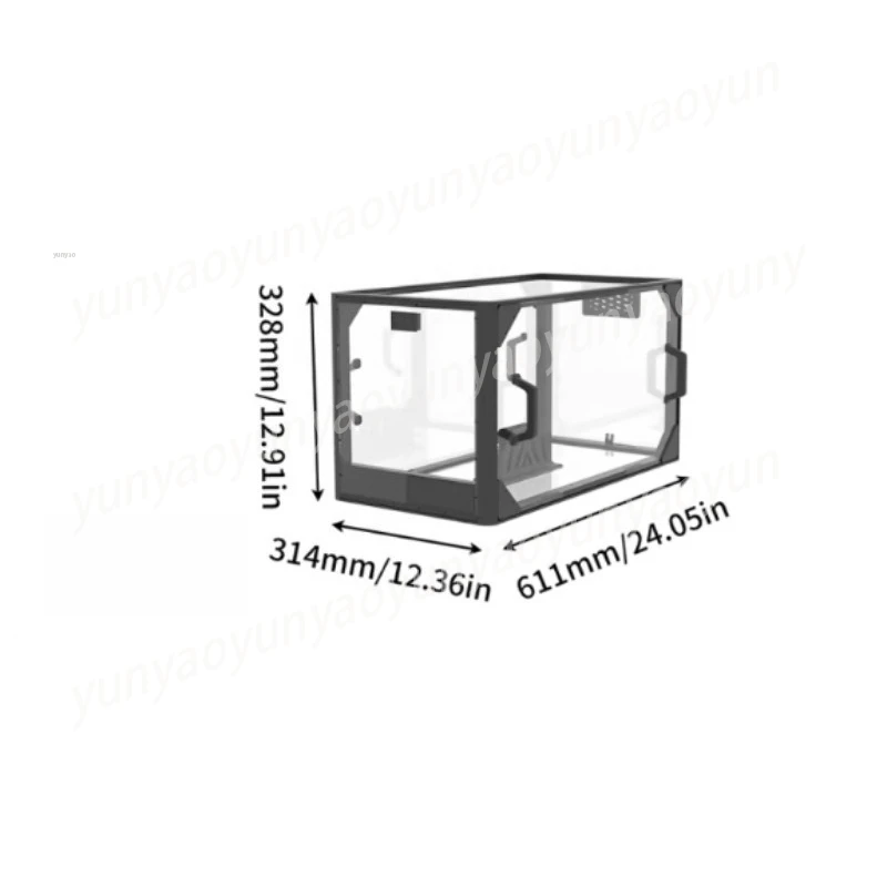 

A1 Mini 3D Printer Enclosure Kit, Transparent Acrylic Dust Cover & Sound Reduction Box for Lab Printer, Protective Case