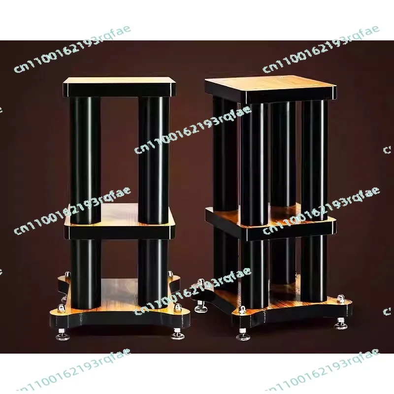 Audio floor tripod, shock absorber, surround speaker bracket, tray pad, metal solid wood base rack