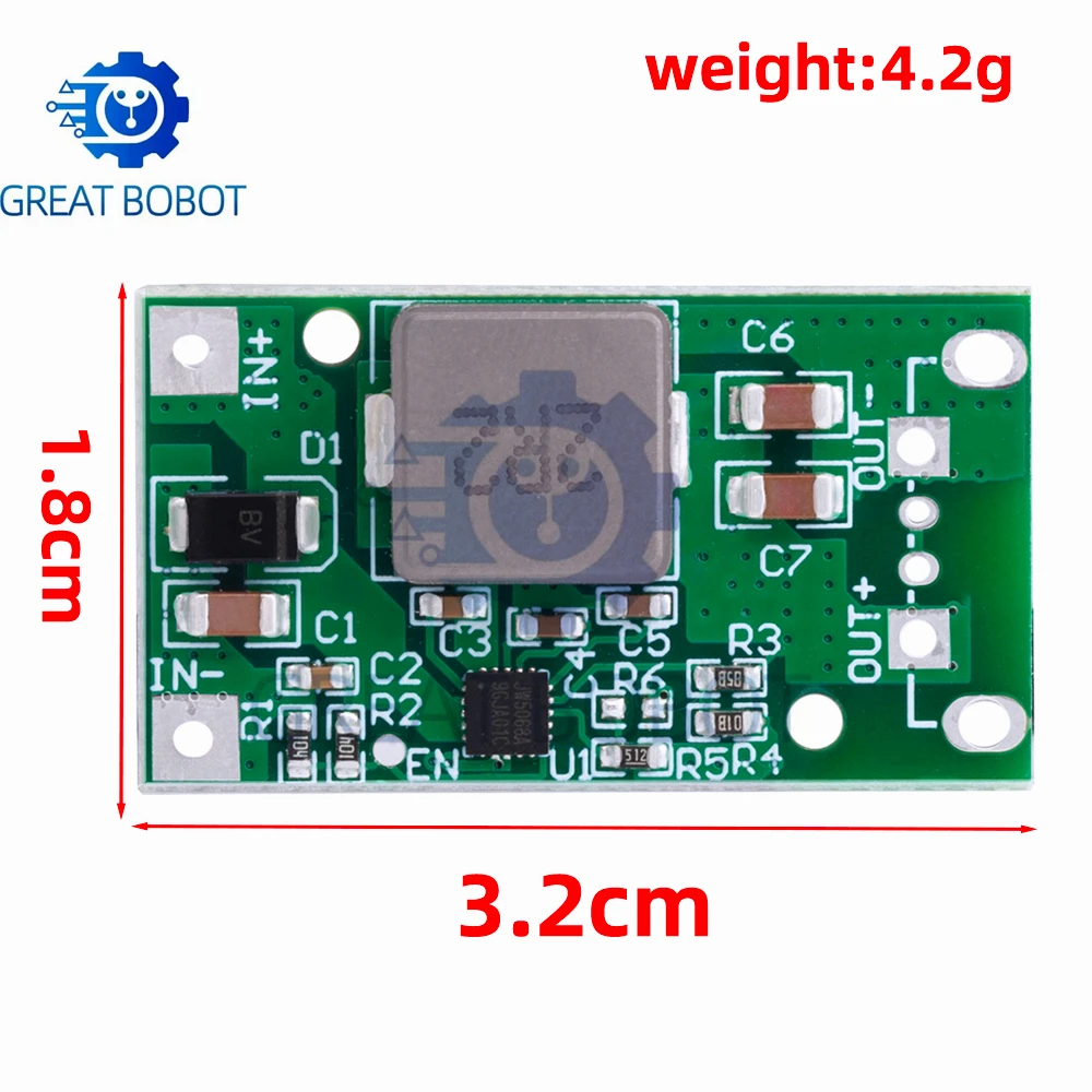 DC-DC Buck Voltage Regulator Module - 14V-20V Input, 7V-20V/12V-5V (3A/5A)/19V USB Stabilized Output