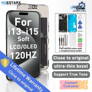 HQESTARX Phone Screen Replacement IPhone 15 PRO MAX i13 Pro i14 LCD OLED with Repair Tools Mobile Screen Replacement Parts