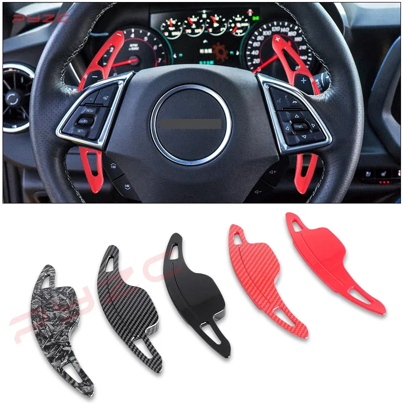 For Chevrolet Camaro 2016-2023 Car Steering Wheel Shifter Paddle ABS Carbon Fiber DSG Extension Shift Paddle Accessories