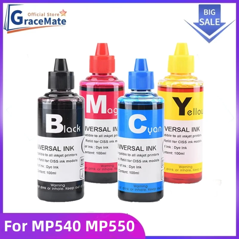 

Комплект чернил GraceMate 400 мл, совместимый с Canon Pixma MP540 MP550 MP560 MP620 MP630 MP640 MP980 MP990 MX860 MX870 IP3600