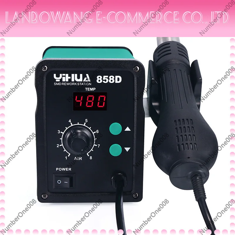 858D Digital Adjustable Constant Temperature Hot Air Desoldering Station Anti-Static Rework Welding Repair Tool
