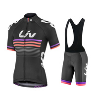 LIV Women 2025 Bicycle Clothing Triathlon Short Sleeve Cycling Jersey Sets Maillot Ropa Ciclismo MTB Clothing Cycling Jerseys