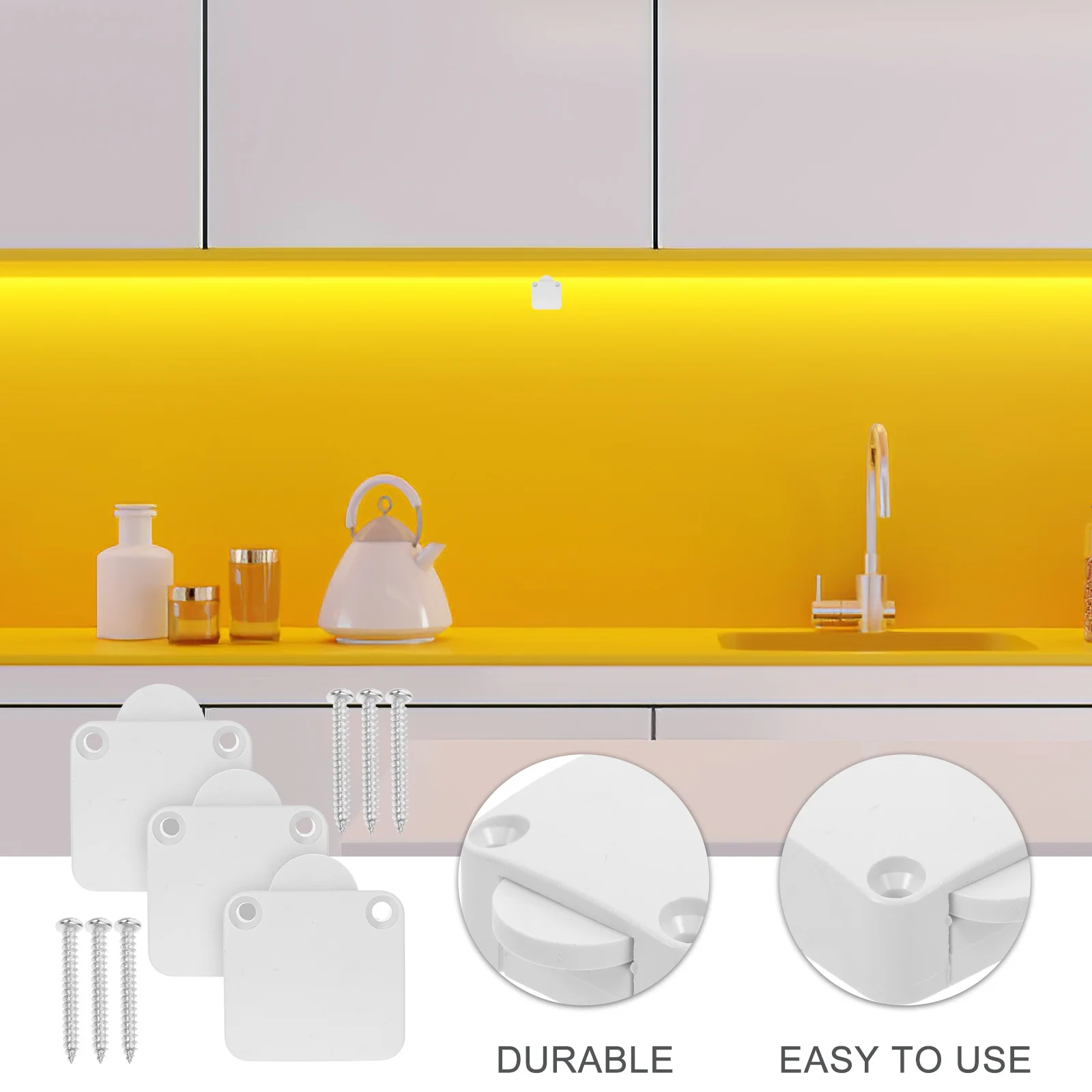 3 قطعة مفتاح إضاءة الباب خزانة خزانة ضوء كهربائي تلقائي على إيقاف لخزانة الملابس مخزن درج مصباح 12 فولت اللمس