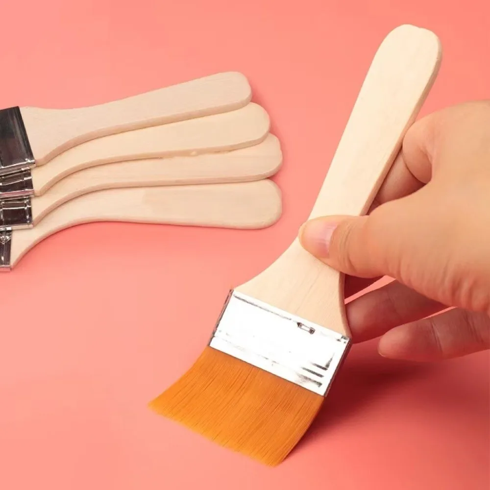 

Акварельная краска для рисования волос, кисть для рисования волос, практичная многофункциональная кисть для масляной краски, деревянные ручки, нейлоновая чистая кисть