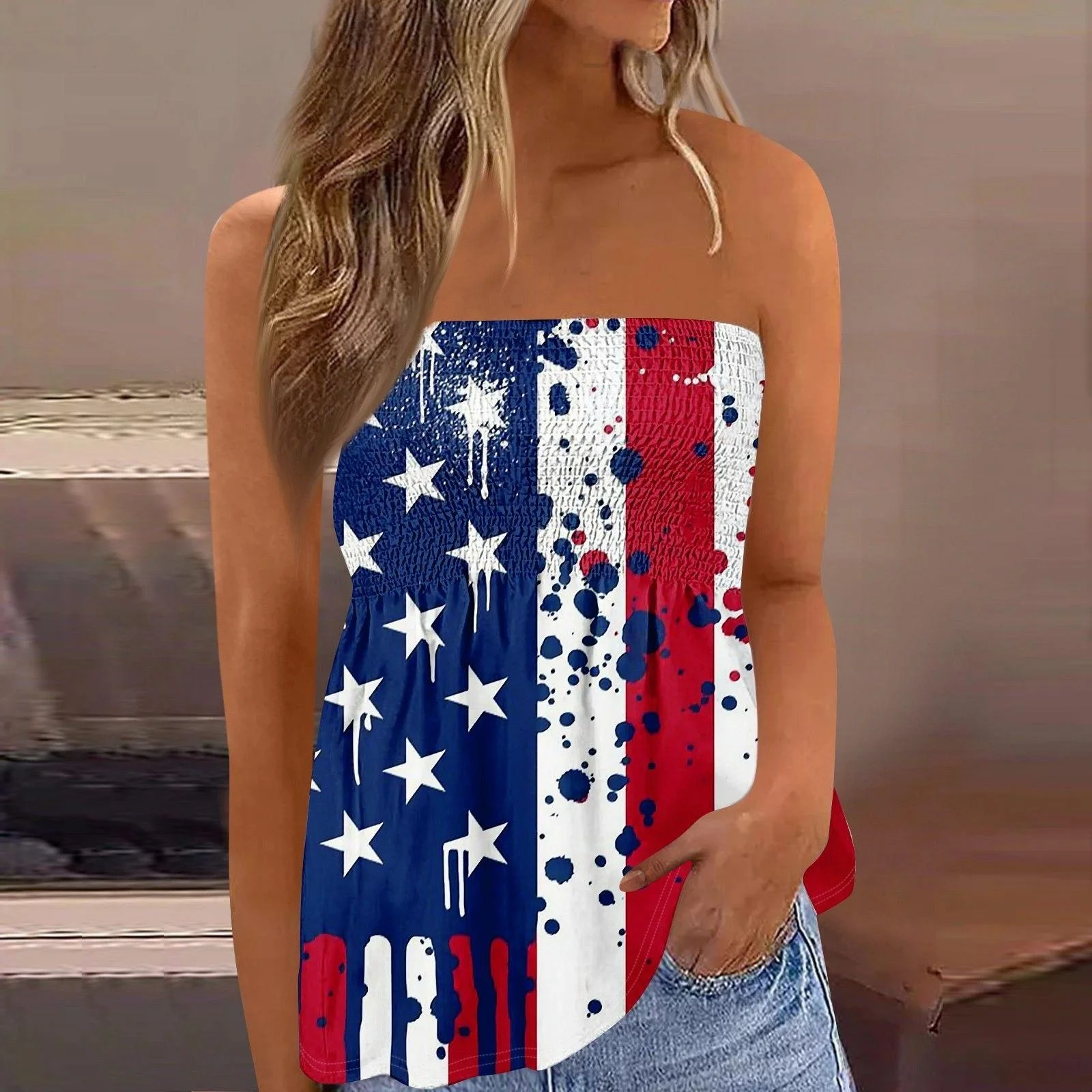 ular Gedrukt irt voor Dames Princ Sle Busin Casual middentaille Andere stof Andere cositie Gedrukt Fi Tail Ski...