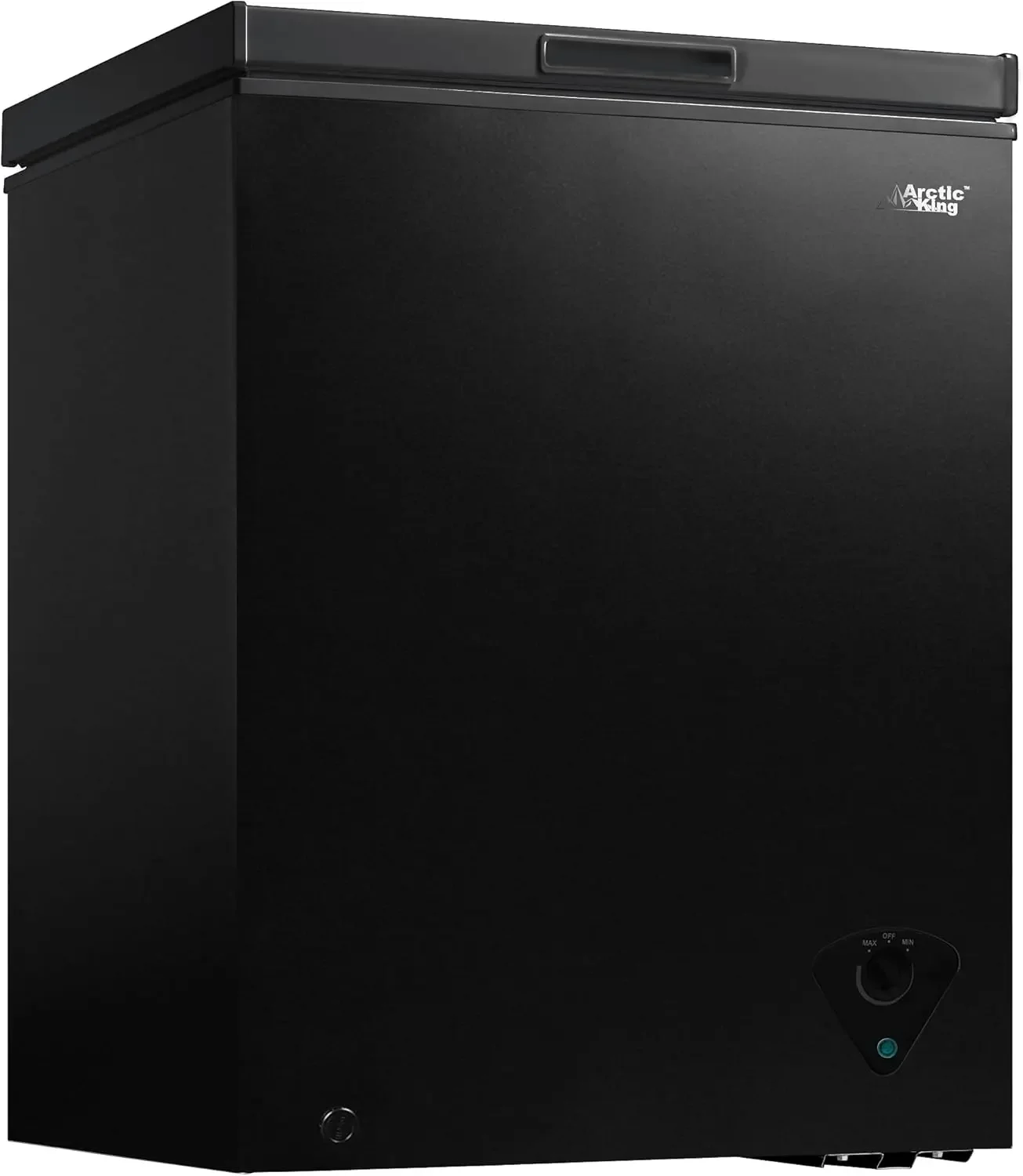 取り外し可能なバスケット付きチェストフリーザー、黒、5.0 cu.ft