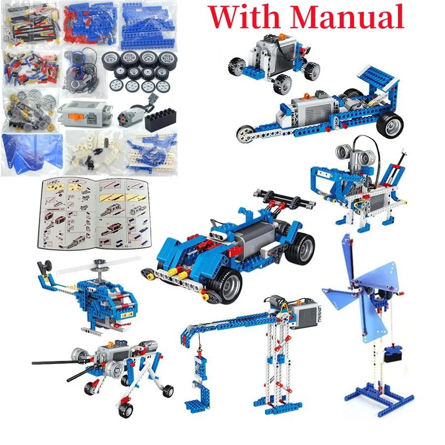 9686 Technical Parts Multi Technology Programming Educational Students Learn Building Blocks Control Power Function Kid Toy Gift