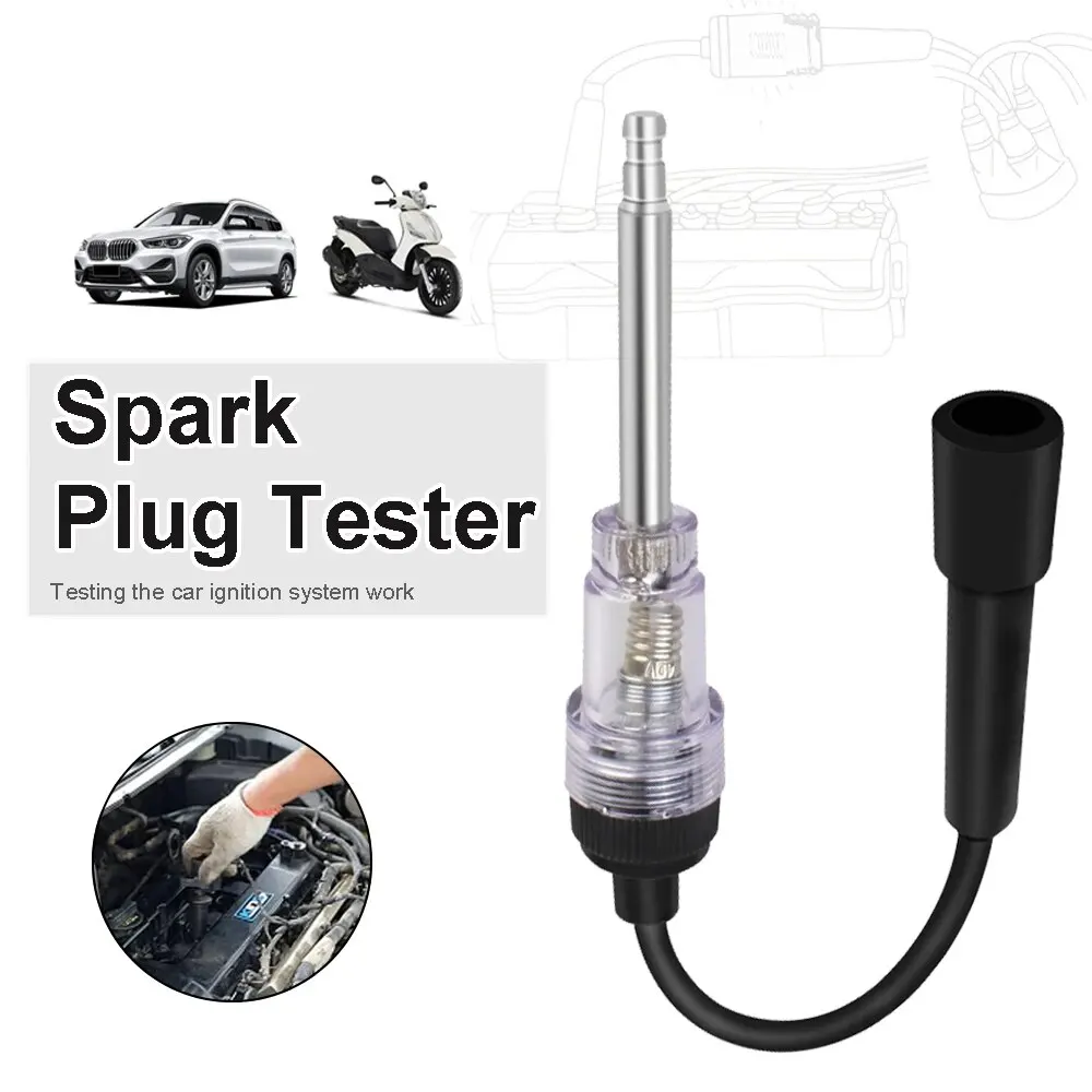 SORGHUM Car Spark Plug Tester Ignition System Coil Engine Inline Auto Diagnostic Test Tool In-Line Wire Spark Test For Auto