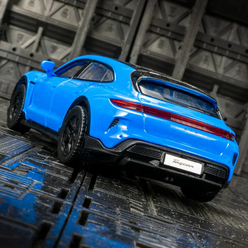 

1:36 Porsche Taycan Turbo S Cross Turismo alloy supercar model with double opening doors, sound and light feedback