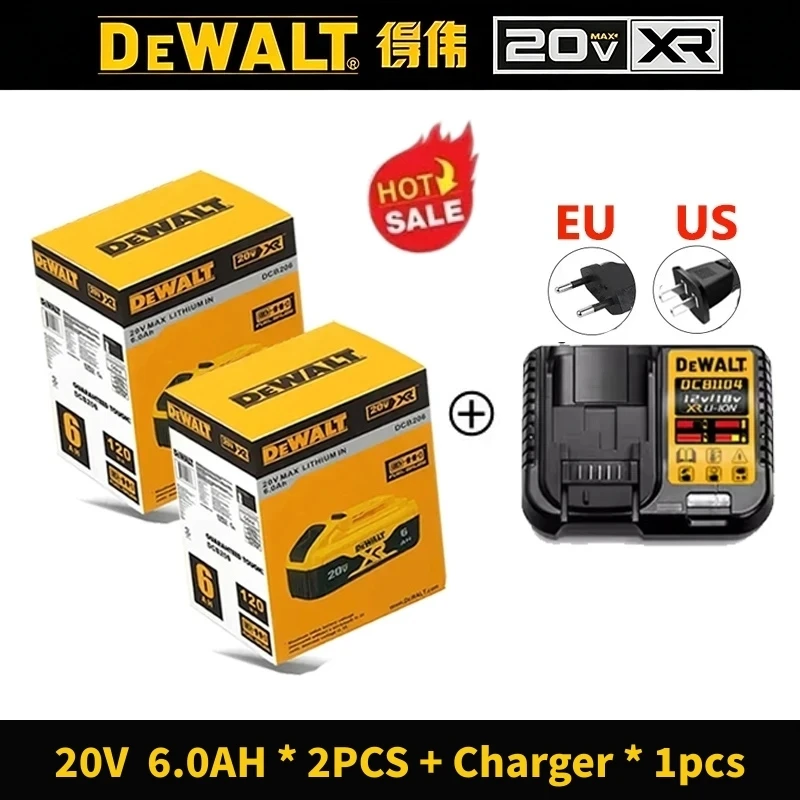 Original Flexvolt DEWALT 20V/60V Battery, for DCB606 DCB205 DCB206 DCB609 Power Tool 20V Battery, 5AH 6AH 9AH Dewalt Battery image 3