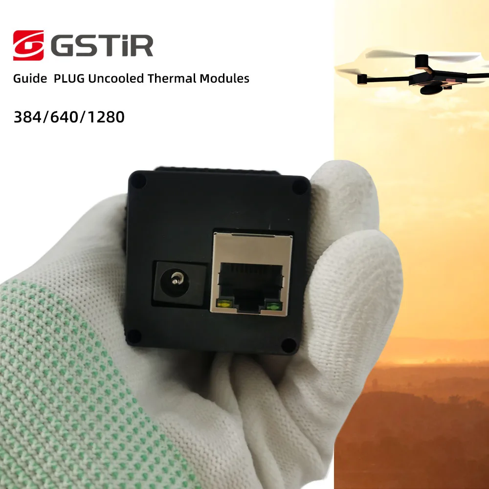 GSTIR PLUG417 LWIR Drone Camera 640x512 30mK Thermal Sensitivity 3 Color Palettes Multi-mode CVBS Output For Inspection