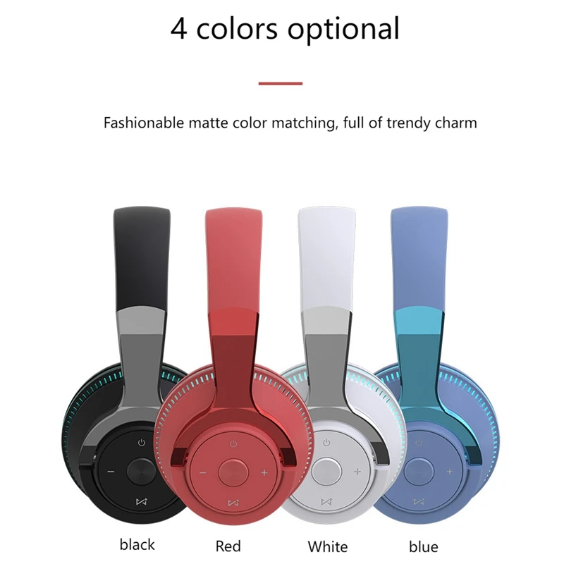 Bluetooth 5.1 Headphones, Colorful Headset Wireless Headphones, For Game Console Ps4, Computer