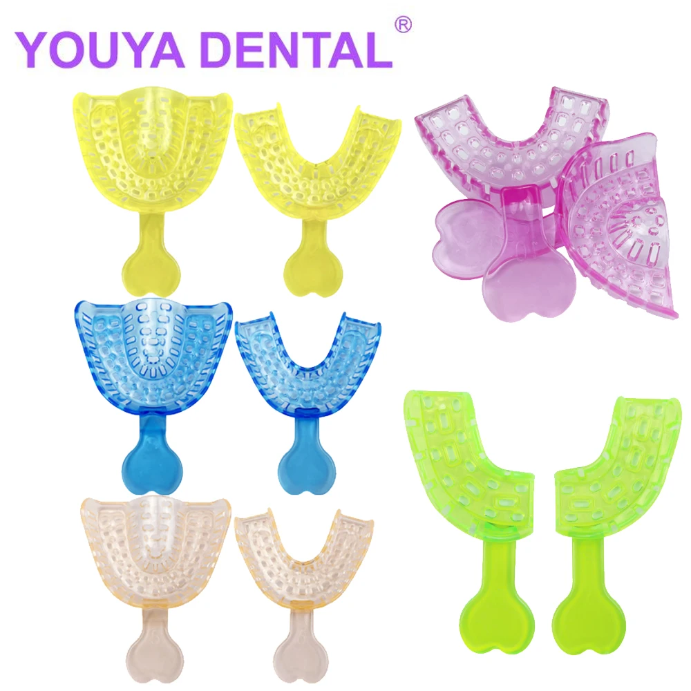 

10Pcs/Set Colorful Plastic S/M/L Dental Impression Trays Central Materials Teeth Holder Oral Care Dentistry Tools