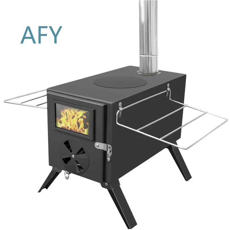 Portable Foldable Wood Stove for Outdoor Camping Picnic Tent Home Indoor Heater Cookware Wholesale Fire Pit Stove for