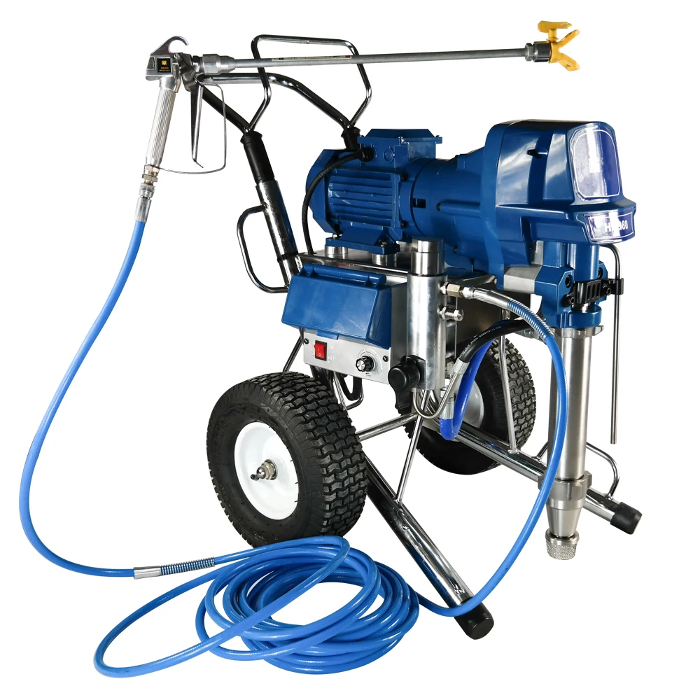 Electric Putty Sprayer Paint Equipment Airless Machine Piston Pump High Pressure Big Power 4500W Big Flow 16L Coating Painting