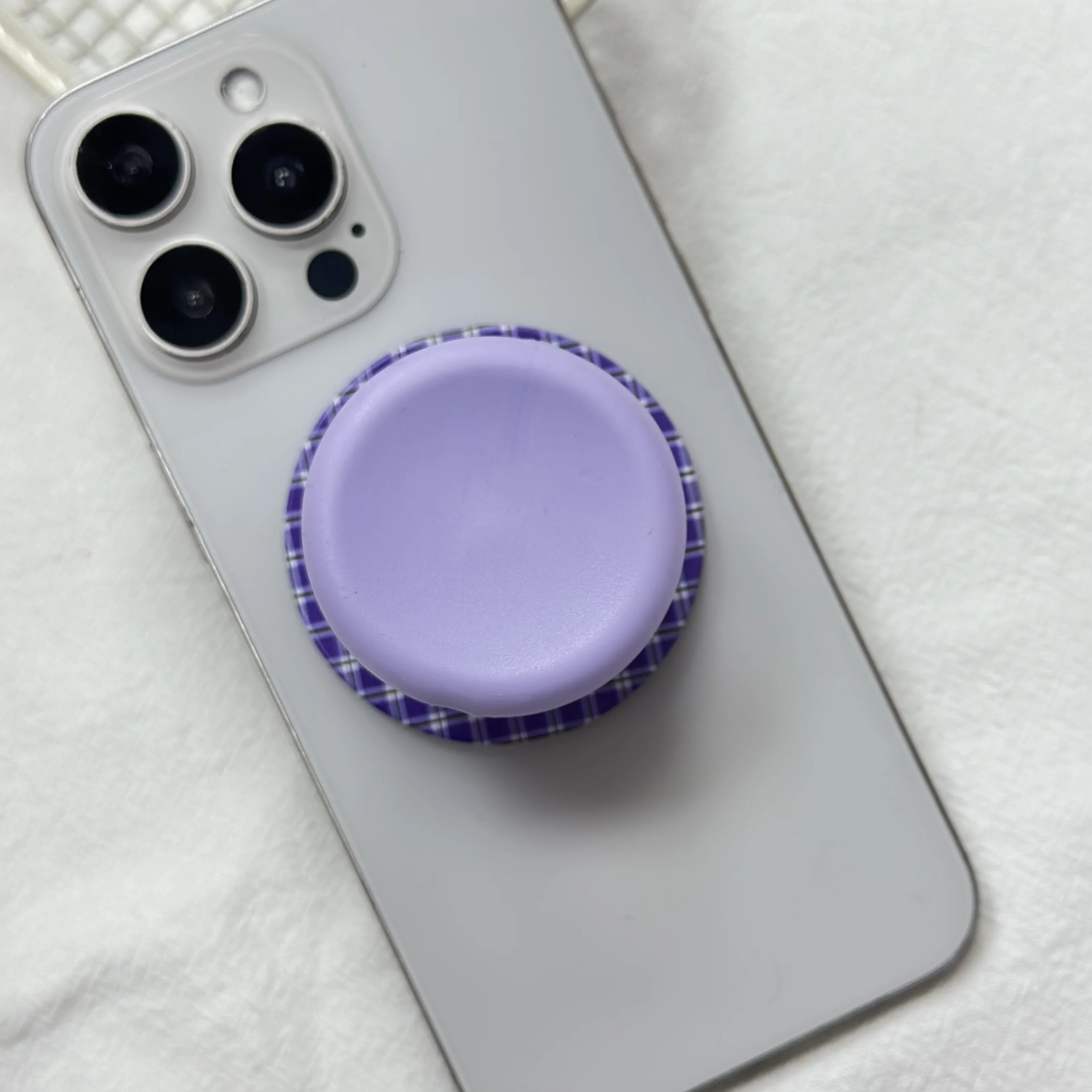 الكورية لطيف ثلاثية الأبعاد جولة سيليكون فنجر Griptok قبضة توك قوس آيفون 17 Magsafe حامل هاتف مغناطيسي حلقة حامل داعم