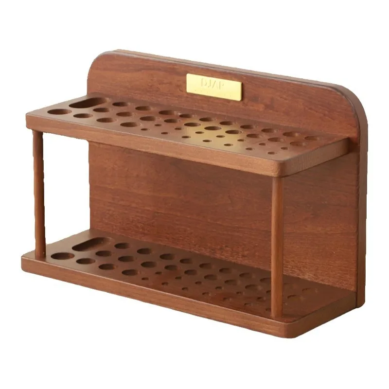 

Итальянский антикварный настольный большой полка для хранения кистей из цельного дерева, полка для кистей для студентов, специальные студийные художественные принадлежности