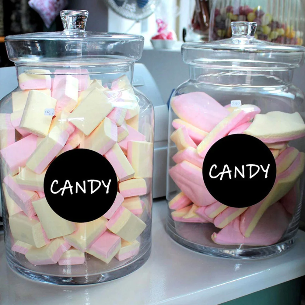 

2 Rolls 5Cm Waterproof Chalkboard Label Stickers Removable Reusable Pvc Self Adhesive Kitchen Blackboard Labels Sticky Paster