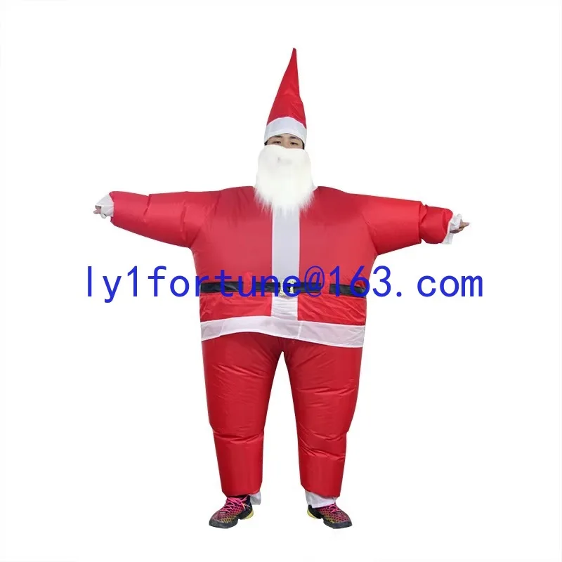 Inflatable Christmas Costume Blowing Christmas Suit Inflatable Festive Carnival Suit