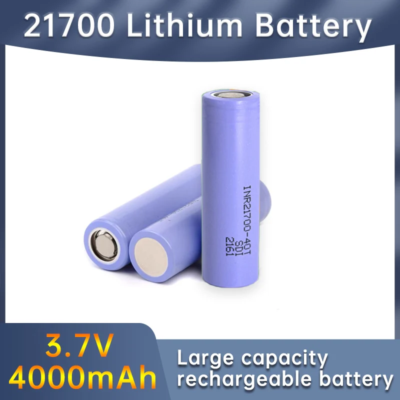 100% NEW 21700 4000mah 30A 40T 3.7V High Discharge/capacity Li-ion Rechargeable Battery PK 30T