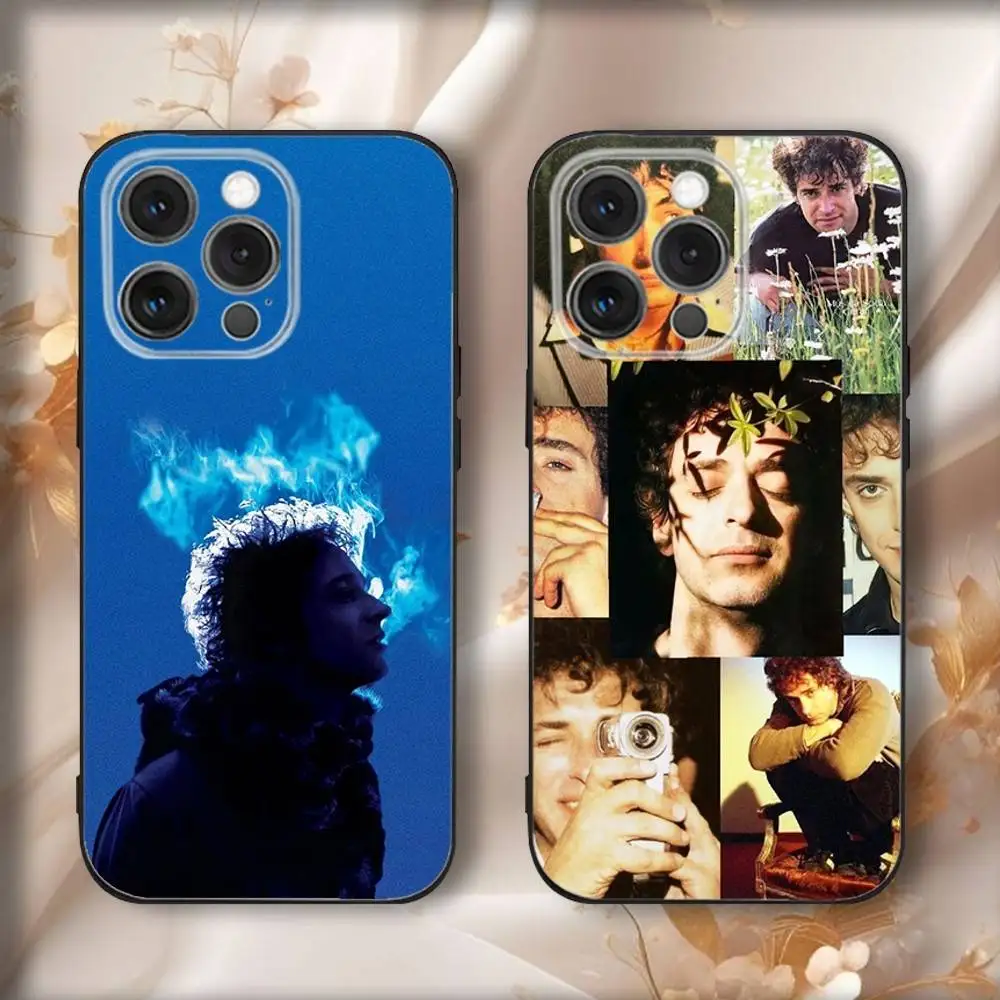 

Singer G-Gustavo C-Cerati Phone Case For iPhone16,15,14,13,12,11,Pro,Max,Plus,X,XS,SE4,E,Mini,Soft Black Case