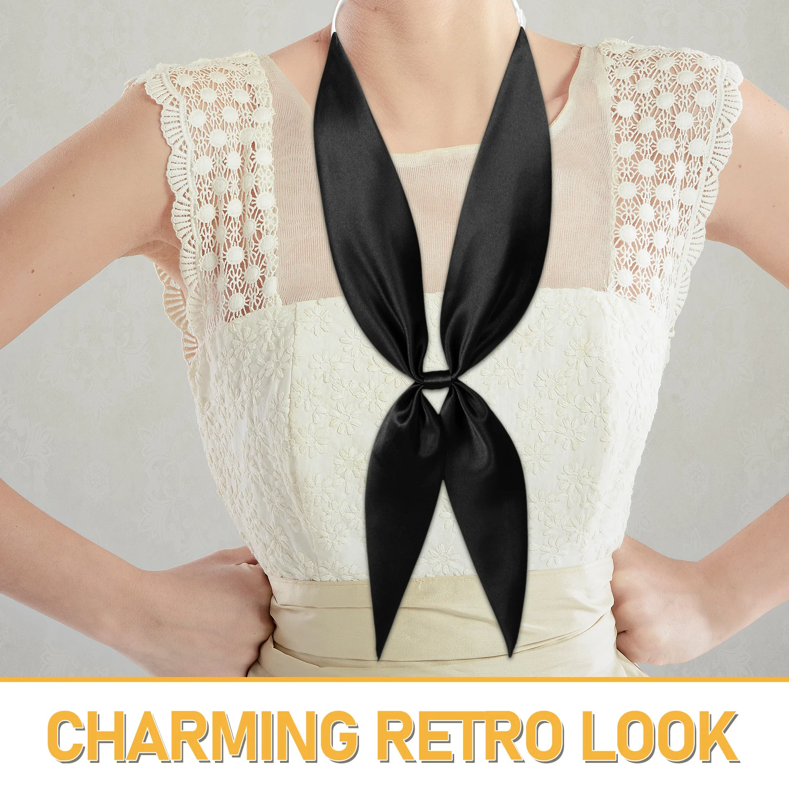 4 個の簡単に着用できる蝶ネクタイセーラースカーフセット通気性のある素材スタイリッシュな女子高生ネクタイハロウィンコスチュームアクセサリー