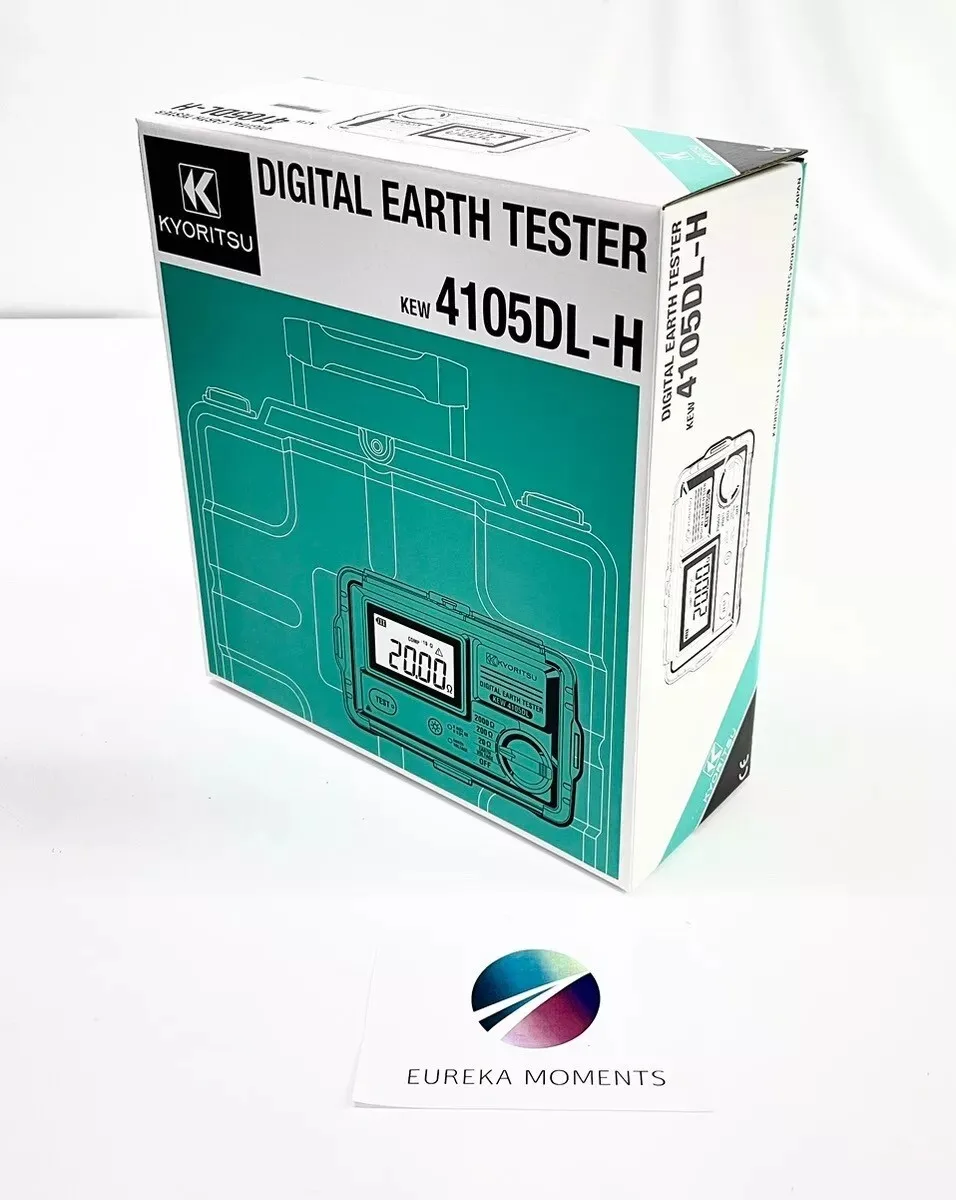 Probadores de tierra digitales KYORITSU 4105DL-H KEW 4105DL-H (caja rígida), versión mejorada de 0-30V 4105AH