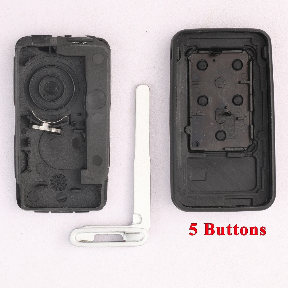 jingyuqin 5/6 Buttons Smart Car Key Shell Case Fob For Volvo S60 V60 S80 XC70 XC60 V70 V40 2008-2017 Remote Cover Replacement